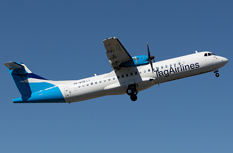 Urgence cause problèmes techniques d'un avion de TAGAirlines