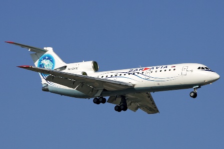 Demi-tour cause problème de train d'un avion de Saratov Air