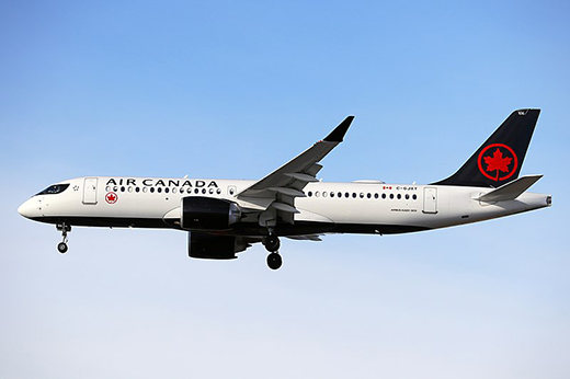 Retour cause ingestion aviaire d'un avion de Air Canada