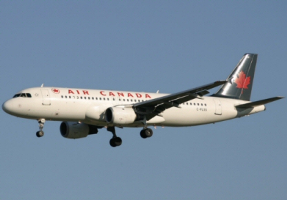 Interruption de décollage volets d'un avion de Air Canada