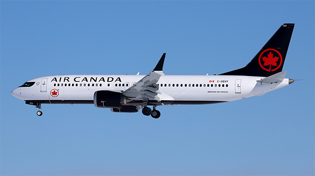 Déroutement cause alarme de soute d'un avion de Air Canada