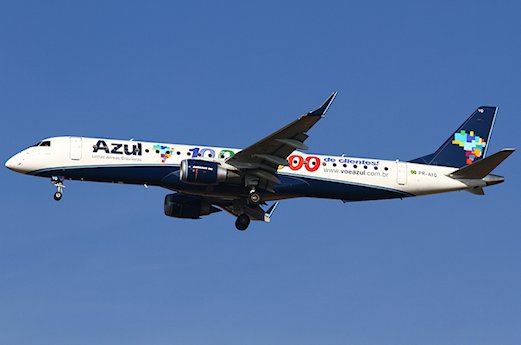Feu d'APU à l'atterrissage d'un avion de Azul Brazilian