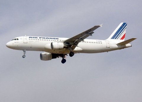 Alerte pneu dégonflé au poser d'un avion de Air France