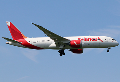 Déroutement cause problème moteur d'un avion de Avianca