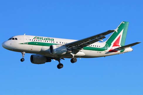 Retour cause absorption aviaire d'un avion de Alitalia