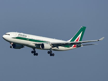 Déroutement cause technique d'un avion de Alitalia