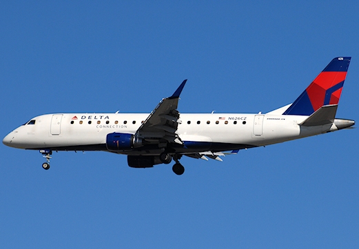 Problèmes de freins au poser d'un avion de Delta Airlines