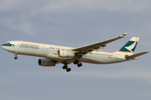 Retour cause problème moteur d'un avion de Cathay Pacific Airways