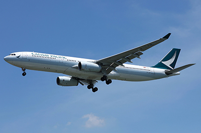 Retour cause odeur inhabituelle dans un avion de Cathay Pacific