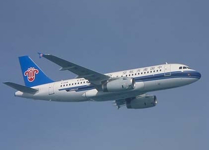 Retour cause problème de train d'un avion de China Southern