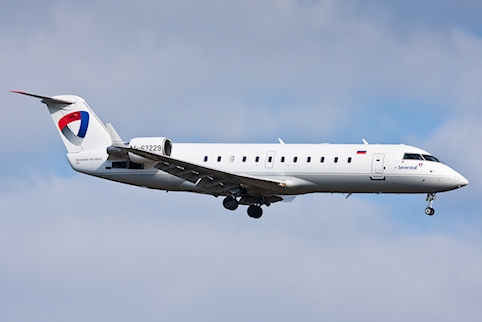 Retour cause problème de train d'un avion de Severstal Air
