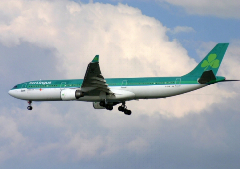 Retour cause choc léporidaire d'un avion de Aer Lingus