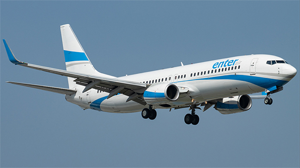 Déroutement cause pare-brise fêlé d'un avion de Enter Air