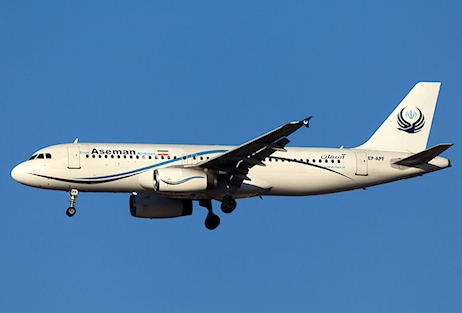Retour cause moteur d'un avion de Iran Aseman Airlines