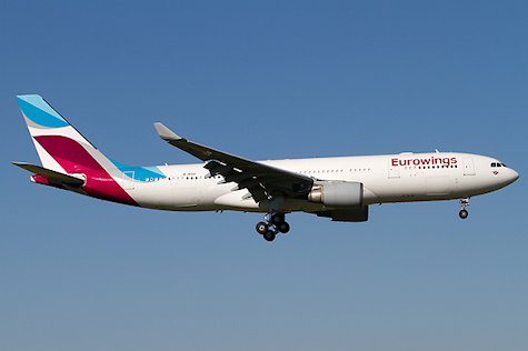 Bruits et odeurs suspects dans un avion de Eurowings