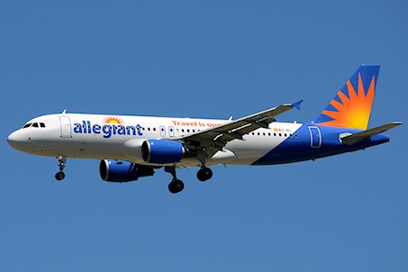 Problème moteur au poser d'un avion de Allegiant Air