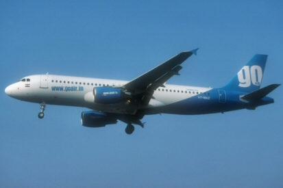 Fêlure de pare-brise en vol d'un avion de GoAir