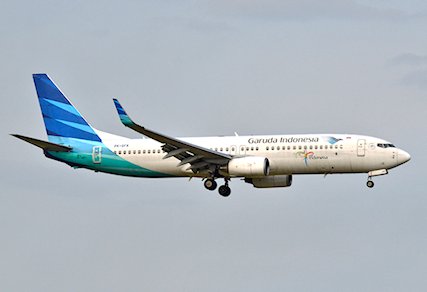 Déroutement problème technique d'un avion de Garuda