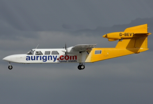 Panne moteur en vol d'un avion de Aurigny Air Services