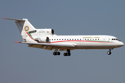 Retour cause problème moteur d'un avion de Grozny Avia