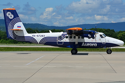 Demi-tour cause problème de frein d'un avion de Aurora Airlines