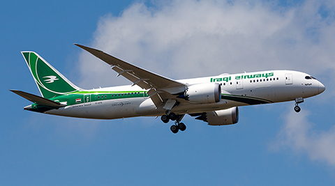 Déroutement cause problème porte d'un avion de Iraqi Airways