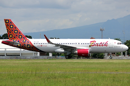 Déroutement cause alerte à la bombe d'un avion de Batik Air