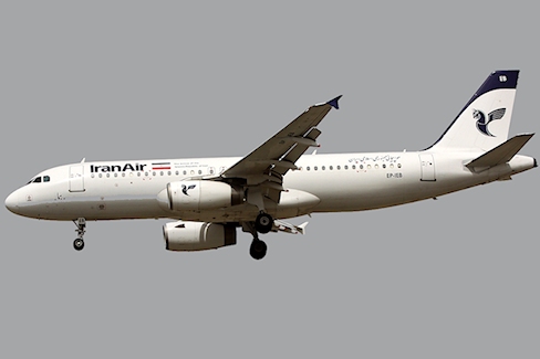 Problème de train après décollage sur un avion de Iran Air