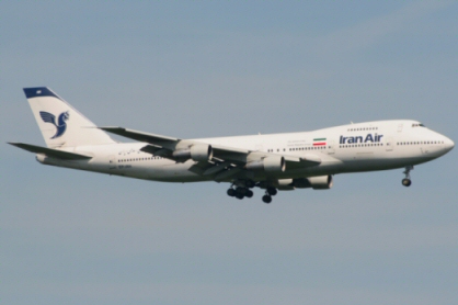 Retour cause défaillance moteur d'un avion de Iran Air