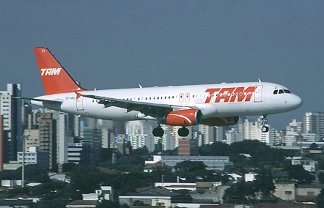 Problèmes mécaniques d'un avion de TAM Linhas Aereas