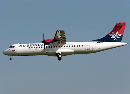 Retour cause panne moteur en vol d'un avion de Air Serbia