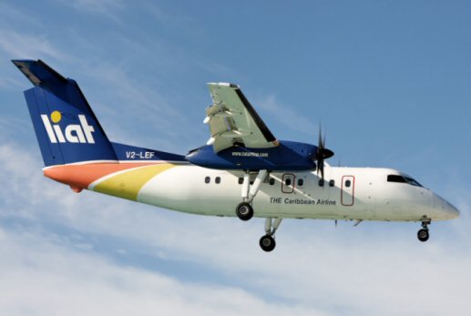 Retour cause problème technique d'un avion de LIAT