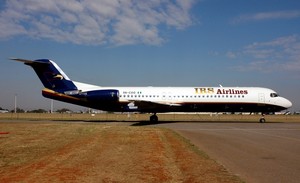 Problème de train avant sur un avion de IRS Airlines