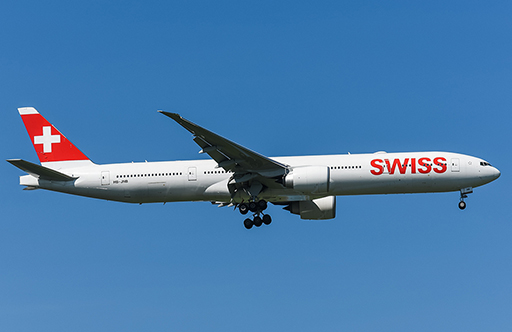 Retour cause panne de climatisation dans un avion de Swiss