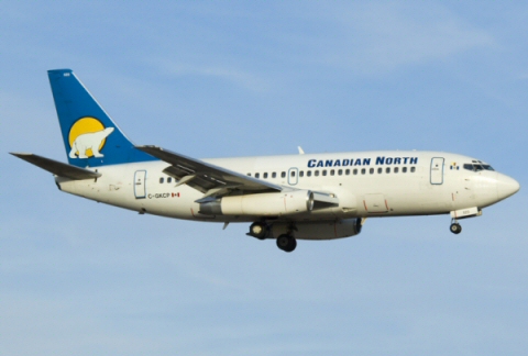 Retour cause absorption aviaire d'un avion de Canadian North