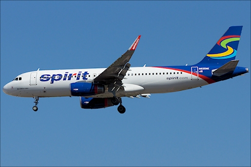 Demi-tour fuite hydraulique d'un avion de Spirit Airlines