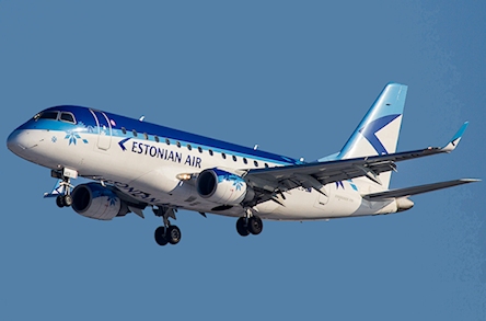 Problème de freins au poser d'un avion de Estonian Air