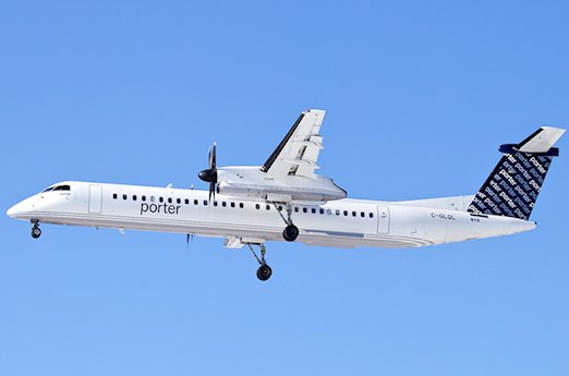 Retour cause alarme incendie d'un avion de Porter Airlines