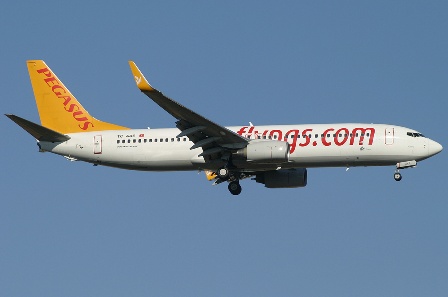 Problème de pneu sur un avion de Pegasus Airlines