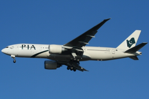 Une blatte dans le plateau d'un avion de Pakistan Airlines