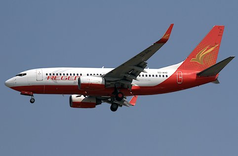 Interruption de décollage d'un avion de Regent Airways