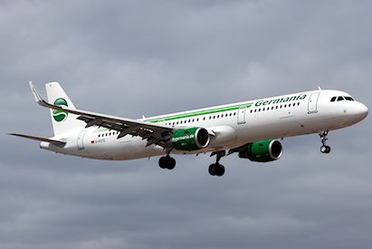 Retour cause ingestion aviaire d'un avion de Germania