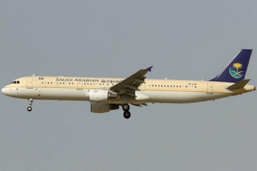 Retour cause choc aviaire au décollage d'un avion de Saudia