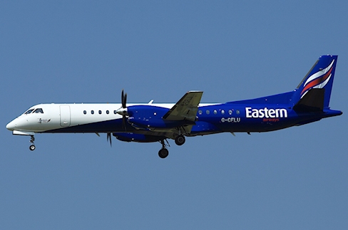 Alarme incendie et urgence d'un avion de Eastern Airways