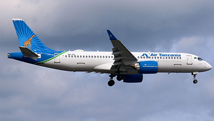 Retour cause problème moteur d'un avion de Air Tanzania