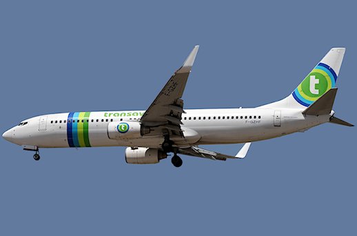 Interruption de décollage d'un avion de Transavia France