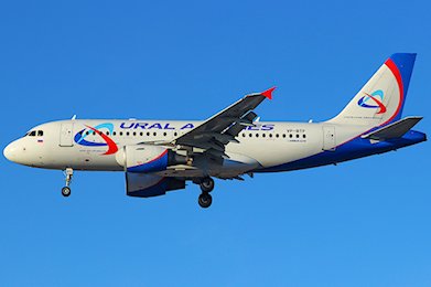 Retour cause problème de train d'un avion de Ural Airlines
