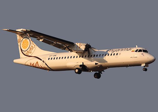 Urgence cause problème moteur d'un avion de Myanmar Airlines