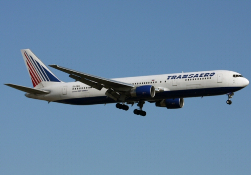 Problème de freins à l'atterrissage d'un avion de Transaero