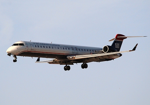 Retour cause problèmes moteur d'un avion de US Airways